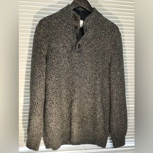 Joseph Abboud Men’s Knit Sweater Wool Blend 50% Wool/Neutral/Grandpa/Layering